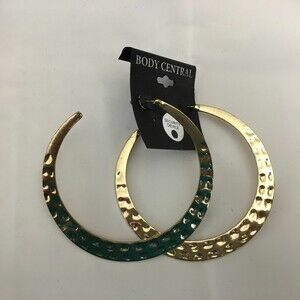 Body Central Women's Gold-tone Hoop Earrings